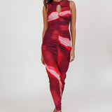 Star Keeper Bodycon Keyhole Maxi Dress Purple