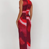 Star Keeper Bodycon Keyhole Maxi Dress Purple
