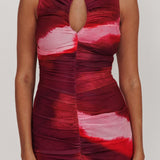 Star Keeper Bodycon Keyhole Maxi Dress Purple