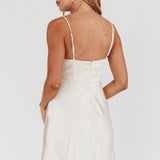 Well Versed Pleated Mini Dress Champagne