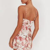 Well Versed Pleated Mini Dress Rose