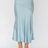 Well Versed Split Midi Skirt Sage