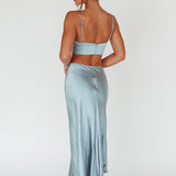 Well Versed Split Midi Skirt Sage