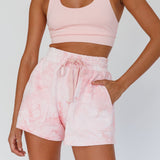 Serene Racerback Crop Top Pink