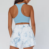 Tahlee Pocket Shorts Tie-Dye Grey