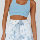 Tahlee Pocket Shorts Tie-Dye Grey