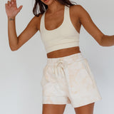 Tahlee Pocket Shorts Tie-Dye Sand