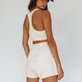 Tahlee Pocket Shorts Tie-Dye Sand