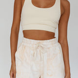 Tahlee Pocket Shorts Tie-Dye Sand