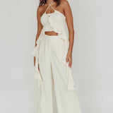Songbird Wide Leg Pants Bone