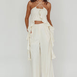 Songbird Wide Leg Pants Bone