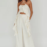 Songbird Halterneck Ruffle Cami Top