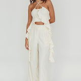 Songbird Halterneck Ruffle Cami Top