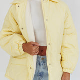 By The Fireplace Quilted Puffer Jacket Butter