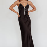 Sharla Bow Bust Maxi Dress Black