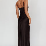 Sharla Bow Bust Maxi Dress Black