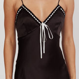 Sharla Bow Bust Maxi Dress Black