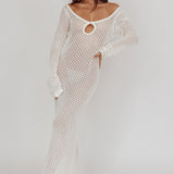 Hold My Heart Knit Maxi Dress Off White