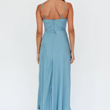 Linka Diamante Strap Maxi Dress Steel