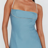 Linka Diamante Strap Maxi Dress Steel