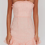 Cece Embellished Bandeau Dress Blush