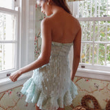 Cece Embellished Bandeau Dress Sage