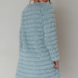 Montana Faux Fur Long Jacket Matcha