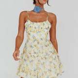 Eternal Sunshine Gathered Bust Babydoll Dress Vintage Blue