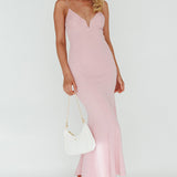Lake Como Bodycon Maxi Dress Pink