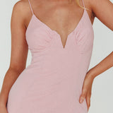 Lake Como Bodycon Maxi Dress Pink