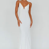 Lake Como Bodycon Maxi Dress White