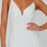 Lake Como Bodycon Maxi Dress White