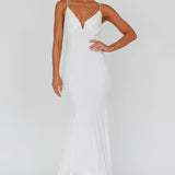 Lake Como Bodycon Maxi Dress White