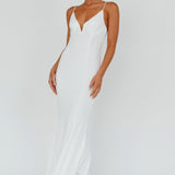 Lake Como Bodycon Maxi Dress White