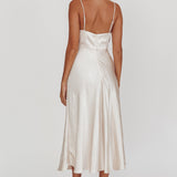 Lake Como A-Line Midi Dress Champagne