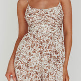 Corrie Gathered Bodice Jumpsuit Floral White