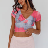 Chase Your Bliss Twist Crop Top Candy
