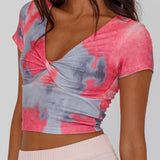 Chase Your Bliss Twist Crop Top Candy