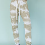 Low Key Drawstring Ribbed Pants Green
