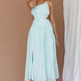 Destination Open Back Midi Dress Mint