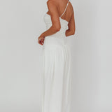 Destination One-Shoulder Maxi Dress White