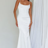 Moon Rising Mermaid Maxi Dress White