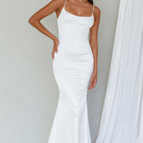 Moon Rising Mermaid Maxi Dress White