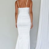 Moon Rising Mermaid Maxi Dress White