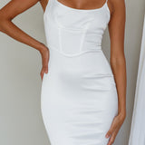 Moon Rising Mermaid Maxi Dress White