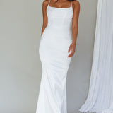 Moon Rising Mermaid Maxi Dress White