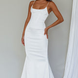 Moon Rising Mermaid Maxi Dress White