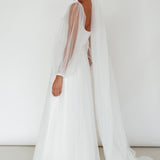 Fairytale Dream Sheer Sleeve Maxi Dress White