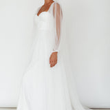 Fairytale Dream Sheer Sleeve Maxi Dress White