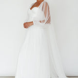 Fairytale Dream Sheer Sleeve Maxi Dress White